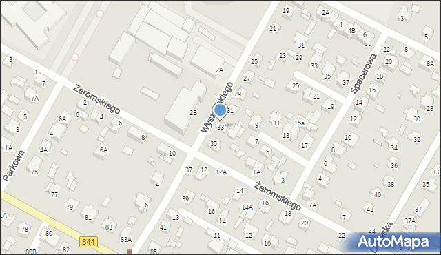 Chełm, Wyszyńskiego Stefana, ks. prym. kard., 33, mapa Chełma