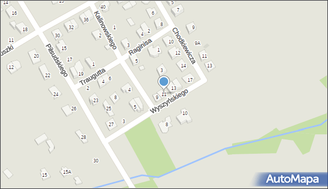 Choroszcz, Wyszyńskiego Stefana, ks. kard., 11, mapa Choroszcz
