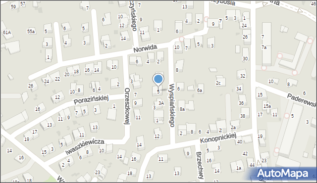 Chrzanów, Wyspiańskiego Stanisława, 5, mapa Chrzanów