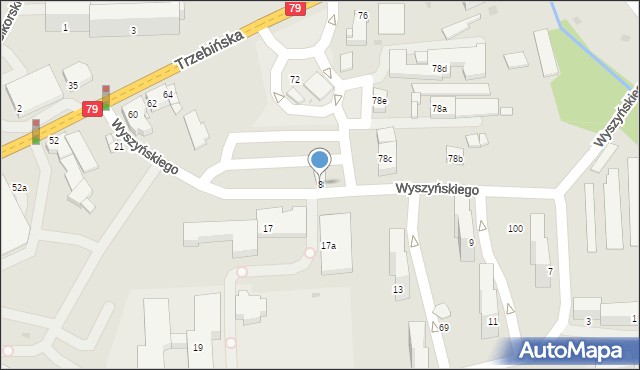 Chrzanów, Wyszyńskiego Stefana, ks. kard., 8, mapa Chrzanów