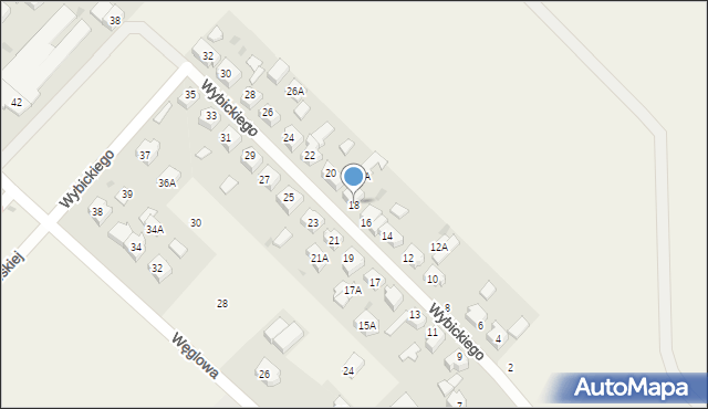 Chwaszczyno, Wybickiego Józefa, gen., 18, mapa Chwaszczyno