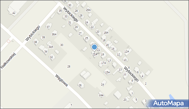 Chwaszczyno, Wybickiego Józefa, gen., 21A, mapa Chwaszczyno