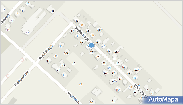 Chwaszczyno, Wybickiego Józefa, gen., 27, mapa Chwaszczyno