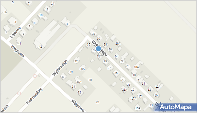 Chwaszczyno, Wybickiego Józefa, gen., 31, mapa Chwaszczyno