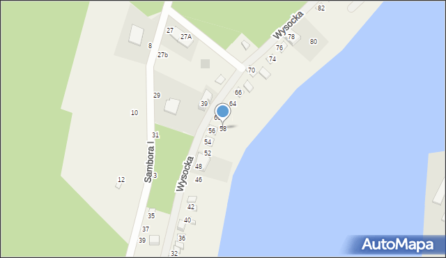 Chwaszczyno, Wysocka, 58, mapa Chwaszczyno