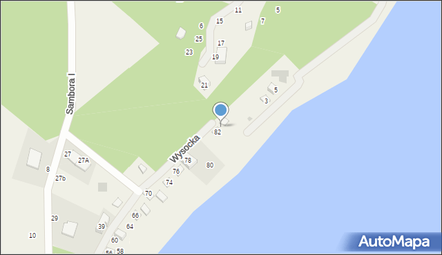 Chwaszczyno, Wysocka, 84, mapa Chwaszczyno