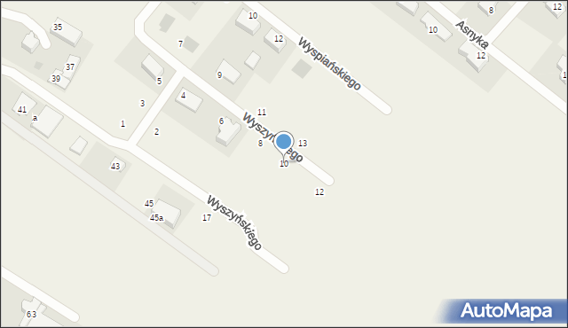 Chwaszczyno, Wyszyńskiego Stefana, ks. kard., 10, mapa Chwaszczyno