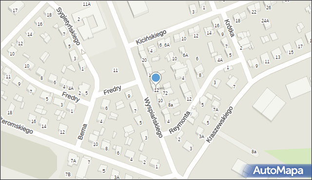 Ciechanów, Wyspiańskiego Stanisława, 12, mapa Ciechanów