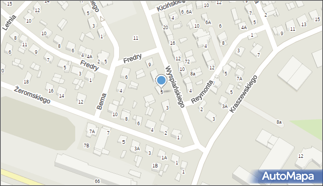 Ciechanów, Wyspiańskiego Stanisława, 5, mapa Ciechanów