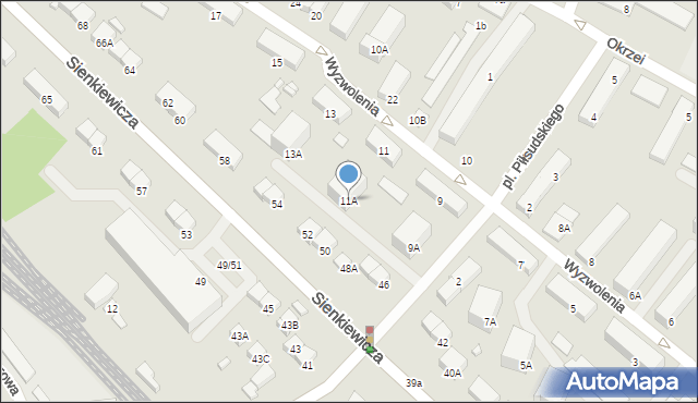Ciechanów, Wyzwolenia, 11A, mapa Ciechanów