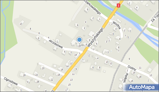 Cisiec, Wyszyńskiego Stefana, ks. prym. kard., 10, mapa Cisiec