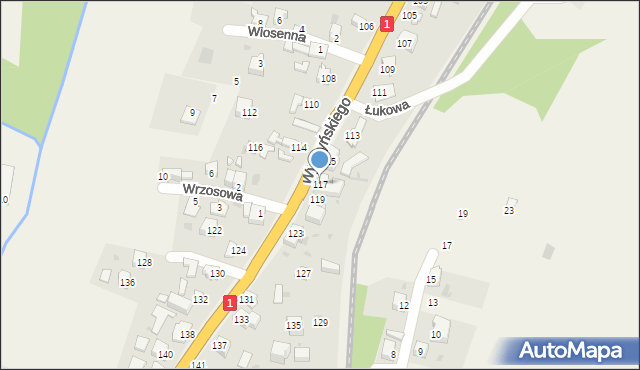 Cisiec, Wyszyńskiego Stefana, ks. prym. kard., 117, mapa Cisiec