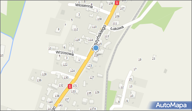 Cisiec, Wyszyńskiego Stefana, ks. prym. kard., 119, mapa Cisiec