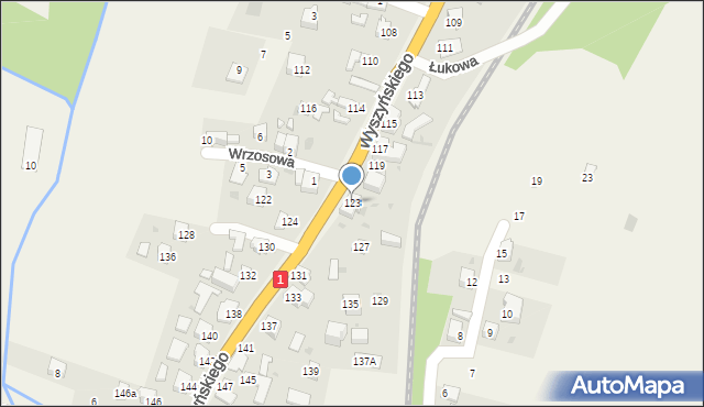 Cisiec, Wyszyńskiego Stefana, ks. prym. kard., 123, mapa Cisiec