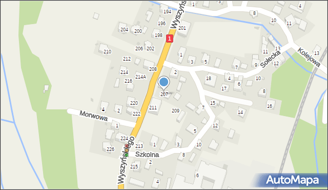 Cisiec, Wyszyńskiego Stefana, ks. prym. kard., 207, mapa Cisiec