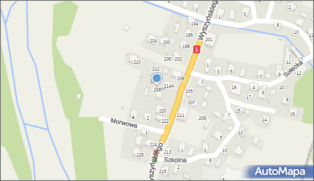 Cisiec, Wyszyńskiego Stefana, ks. prym. kard., 216, mapa Cisiec