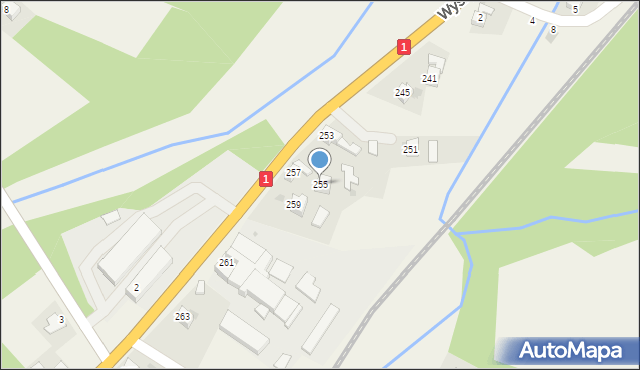 Cisiec, Wyszyńskiego Stefana, ks. prym. kard., 255, mapa Cisiec