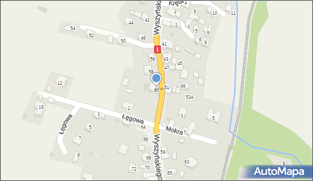 Cisiec, Wyszyńskiego Stefana, ks. prym. kard., 60, mapa Cisiec