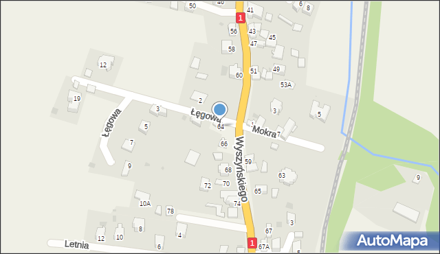 Cisiec, Wyszyńskiego Stefana, ks. prym. kard., 64, mapa Cisiec