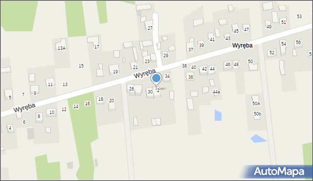 Ćmińsk, Wyręba, 32, mapa Ćmińsk