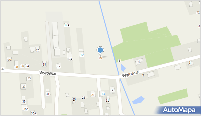 Ćmińsk, Wyrowce, 10, mapa Ćmińsk