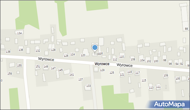 Ćmińsk, Wyrowce, 118, mapa Ćmińsk