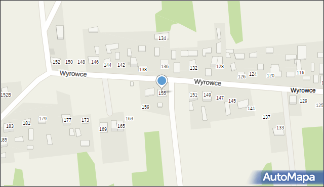 Ćmińsk, Wyrowce, 155, mapa Ćmińsk