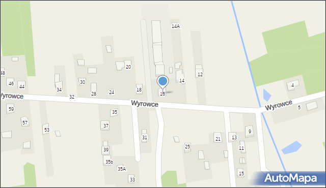 Ćmińsk, Wyrowce, 16, mapa Ćmińsk