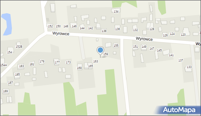 Ćmińsk, Wyrowce, 161, mapa Ćmińsk