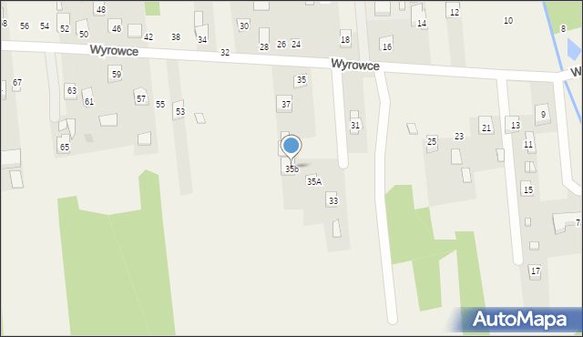 Ćmińsk, Wyrowce, 35b, mapa Ćmińsk