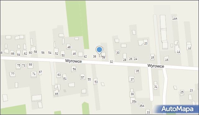 Ćmińsk, Wyrowce, 36, mapa Ćmińsk