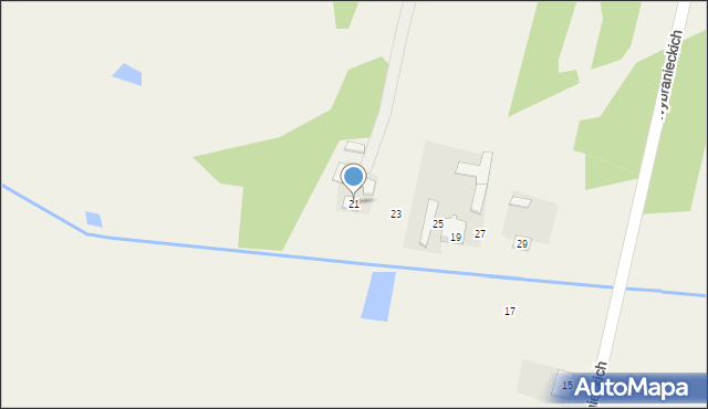 Cyganka, Wybranieckich, 21, mapa Cyganka