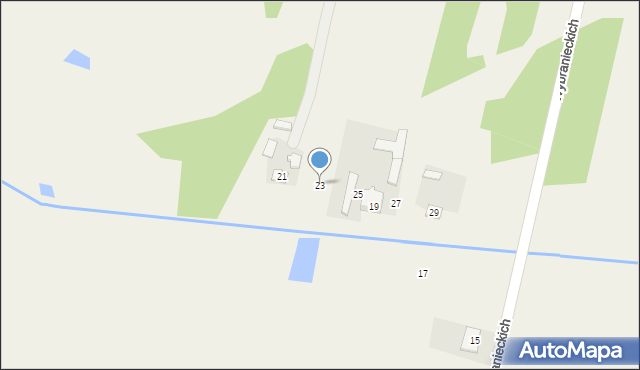 Cyganka, Wybranieckich, 23, mapa Cyganka