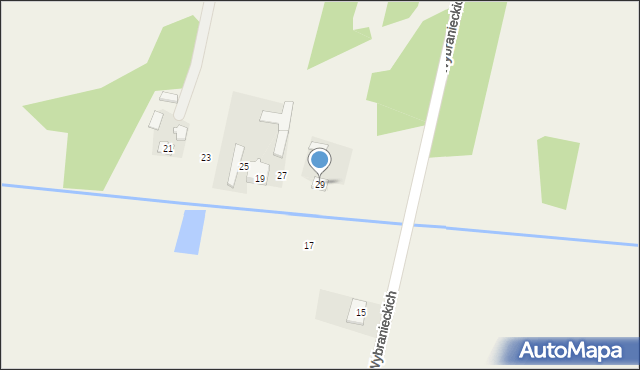 Cyganka, Wybranieckich, 29, mapa Cyganka