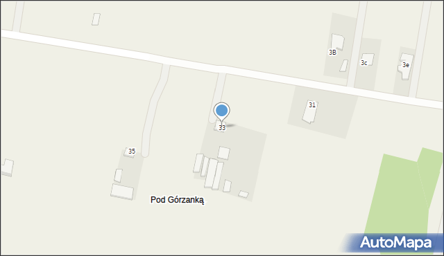 Cyganka, Wybranieckich, 33, mapa Cyganka