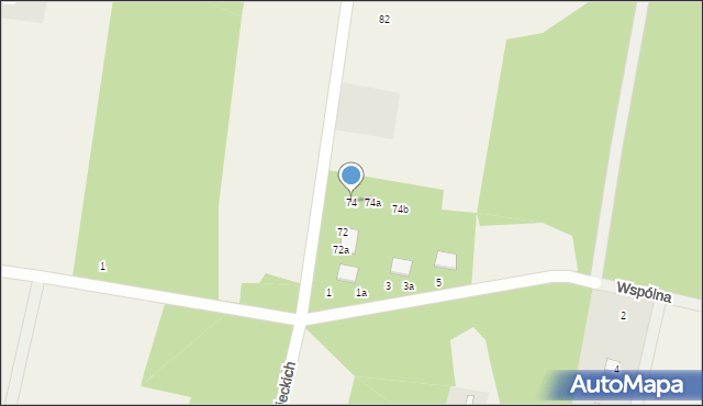 Cyganka, Wybranieckich, 74, mapa Cyganka
