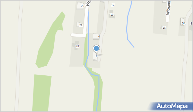 Czaniec, Wysoka, 8, mapa Czaniec