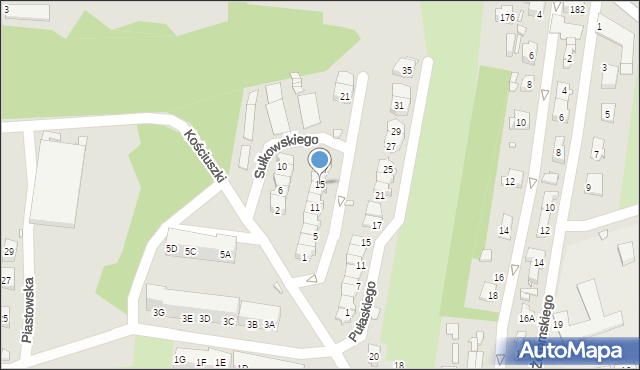 Czeladź, Wybickiego Józefa, gen., 15, mapa Czeladź
