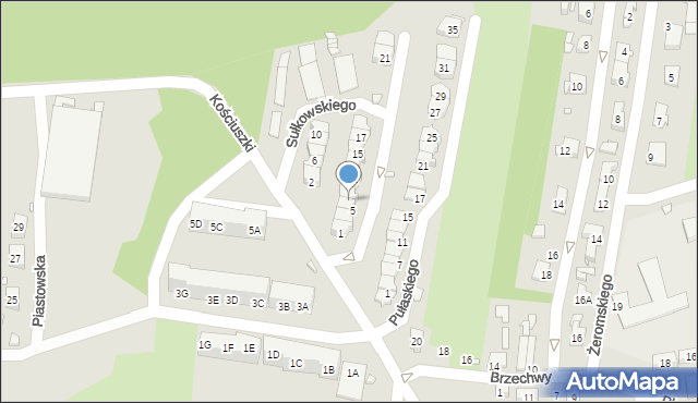 Czeladź, Wybickiego Józefa, gen., 7, mapa Czeladź