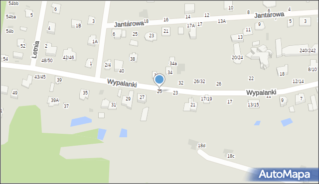 Częstochowa, Wypalanki, 25, mapa Częstochowy