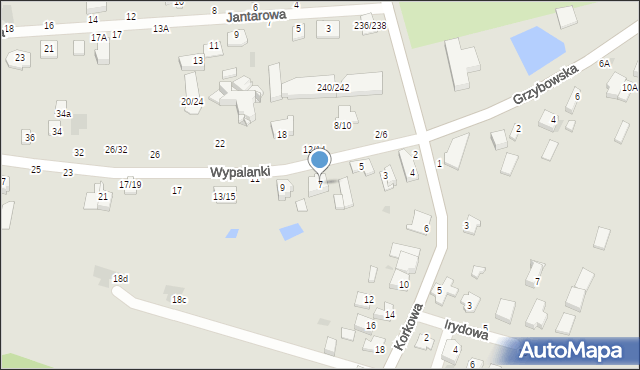 Częstochowa, Wypalanki, 7, mapa Częstochowy