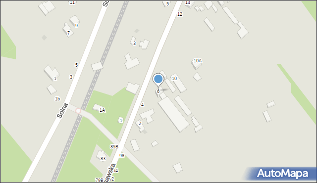 Częstochowa, Wypoczynku, 6, mapa Częstochowy