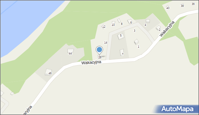 Częstocin, Wypoczynkowa, 16, mapa Częstocin
