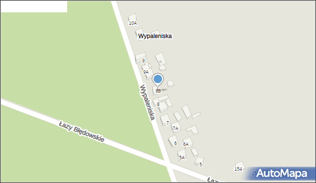 Dąbrowa Górnicza, Wypaleniska, 8B, mapa Dąbrowa Górnicza