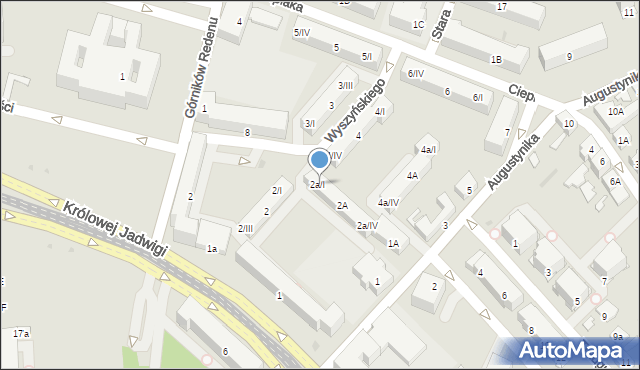 Dąbrowa Górnicza, Wyszyńskiego Stefana, ks. kard., 2a/I, mapa Dąbrowa Górnicza