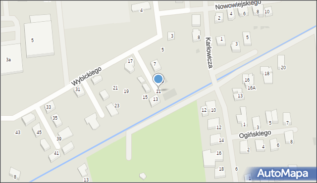 Darłowo, Wybickiego Józefa, gen., 11, mapa Darłowo