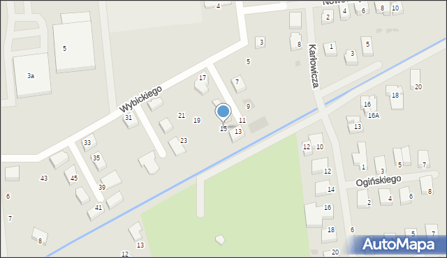 Darłowo, Wybickiego Józefa, gen., 15, mapa Darłowo