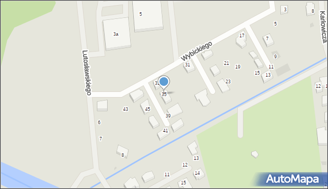 Darłowo, Wybickiego Józefa, gen., 35, mapa Darłowo