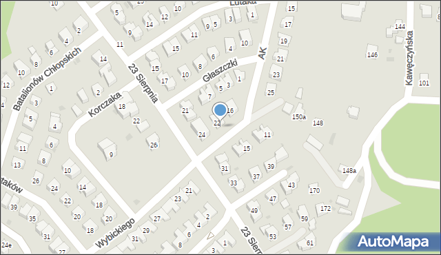 Dębica, Wybickiego Józefa, gen., 22, mapa Dębicy
