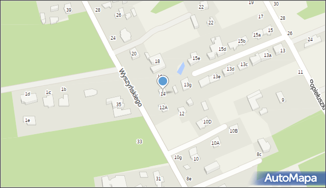 Długa Szlachecka, Wyszyńskiego Stefana, ks. prym. kard., 14, mapa Długa Szlachecka